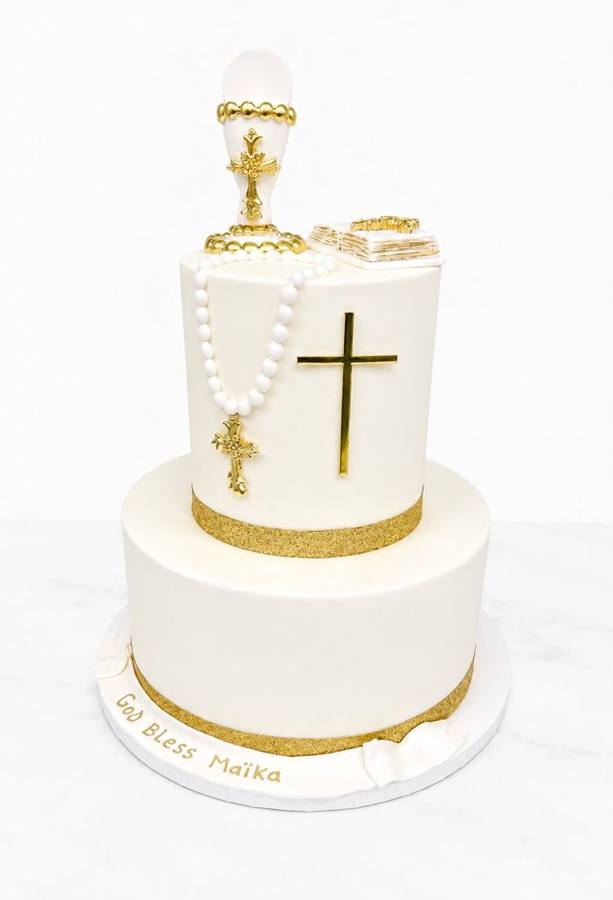 Gâteau de baptême et communion Obéissance