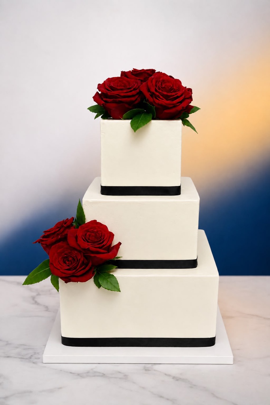 Gâteau de mariage à étages sur mesure Obéissance
