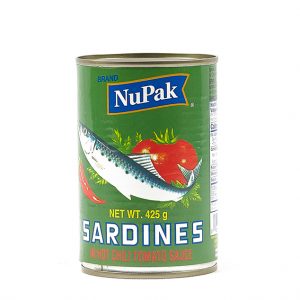 Nupak Sardines avec sauce chili au tomate - épicerie et boulangerie haïtienne Obéissance, Montréal