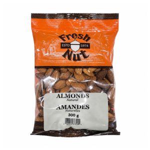 Sachet orange de 300 g d’amandes naturelles Fresh Nut
