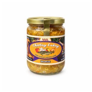 Pot de Chictay Lakay à la morue avec couvercle doré