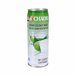 Canette verte et blanche d’eau de jeune noix de coco Chaokoh