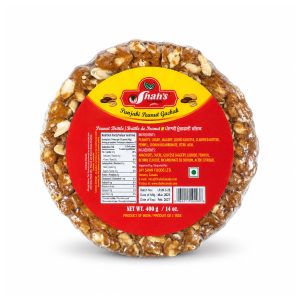 Gachak rond aux arachides Shah’s de 400 g sur fond blanc